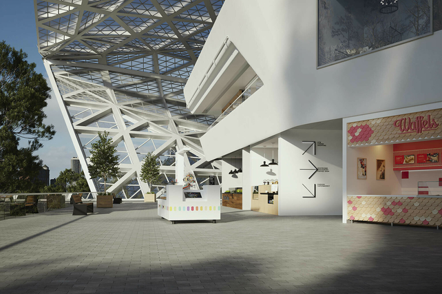 Dazzling Retail in Running Bond